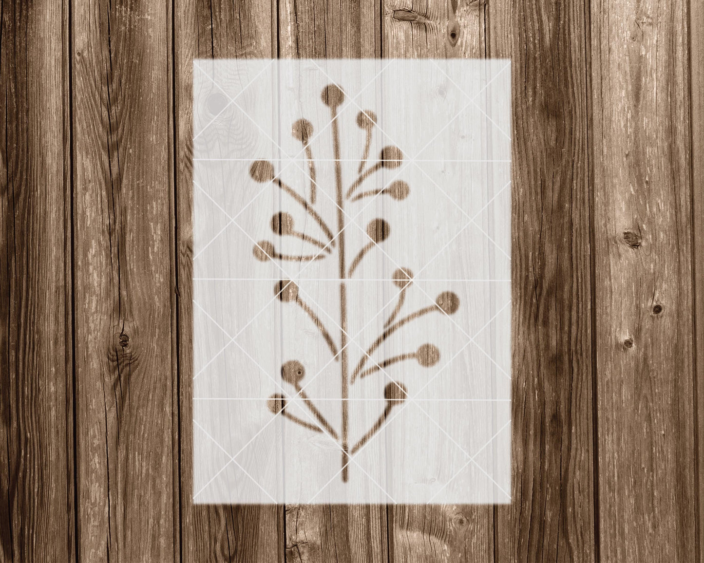 Wild Berries Stencil, Reusable Stencil For Painting, 2251
