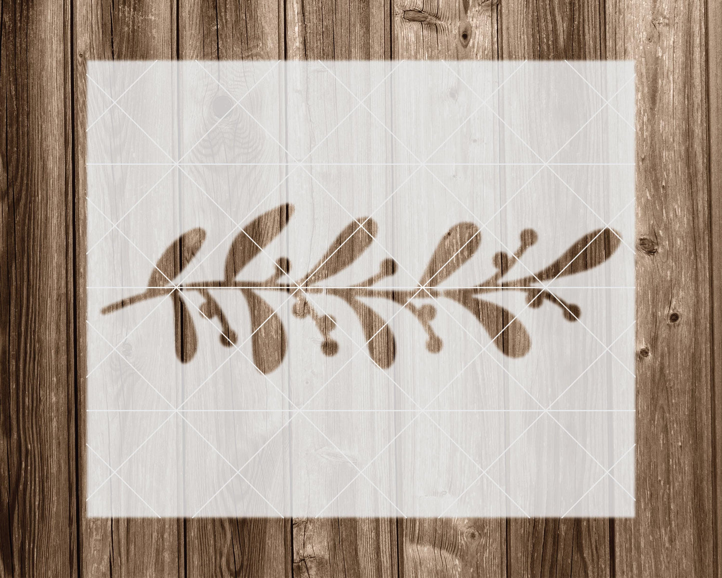 Leaf Border Stencil, Reusable Stencil For Painting, 2383