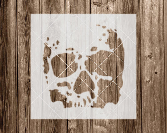 Skull Stencil: Eco Friendly, Durable Mylar - Reusable for Crafts