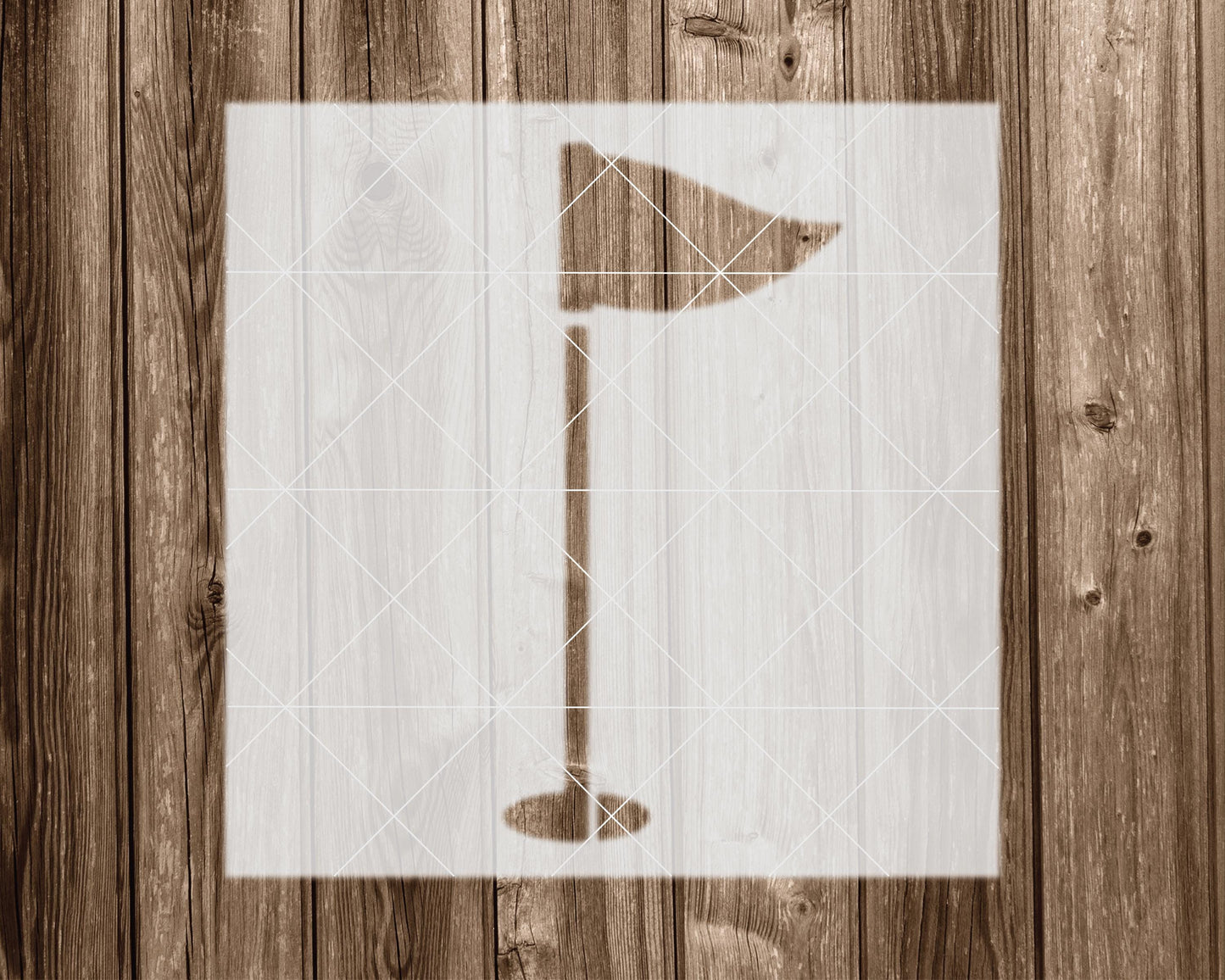 Golf Flagstick Stencil, Reusable Stencil For Painting, 2307