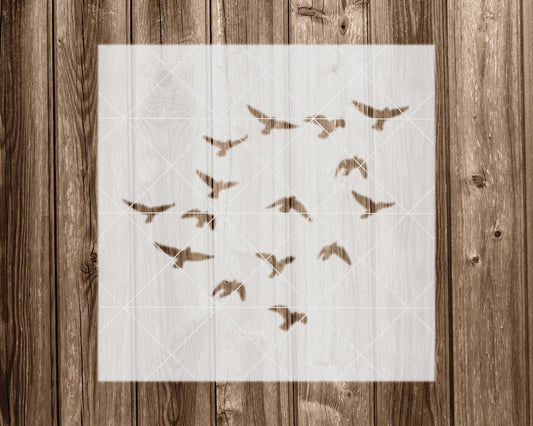 Birds Stencil, Reusable Stencil For Painting, 2315