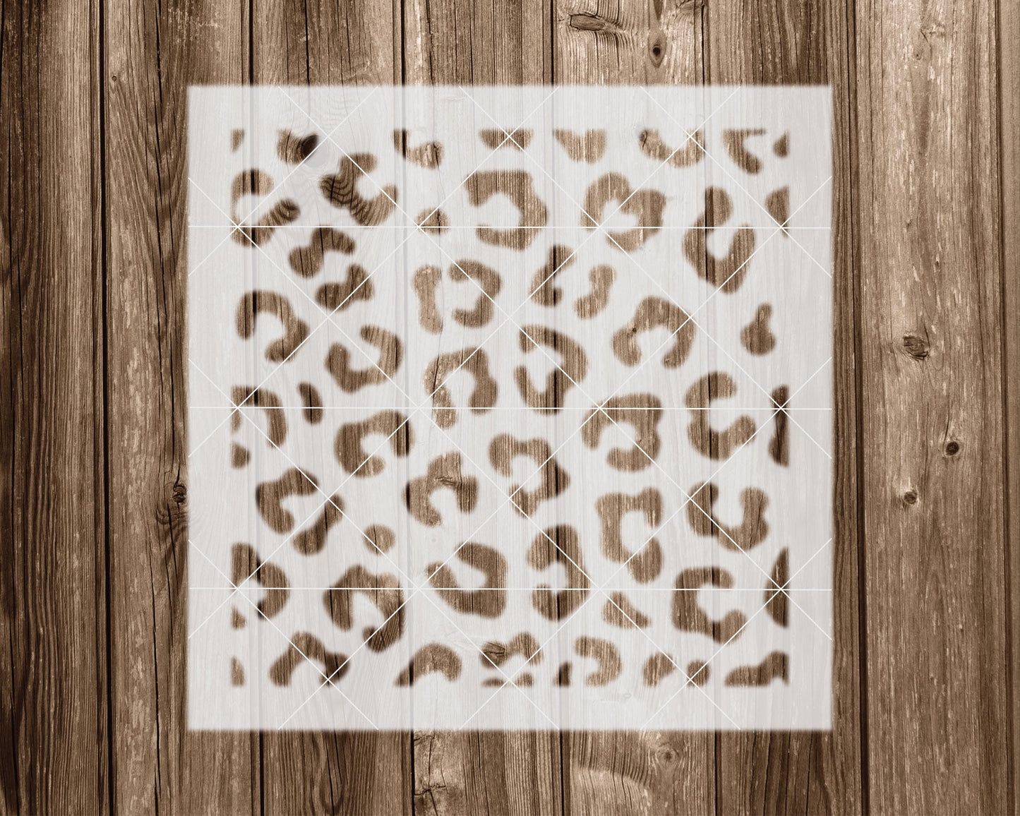 Leopard Print Stencil, Reusable Stencil For Painting, 2333