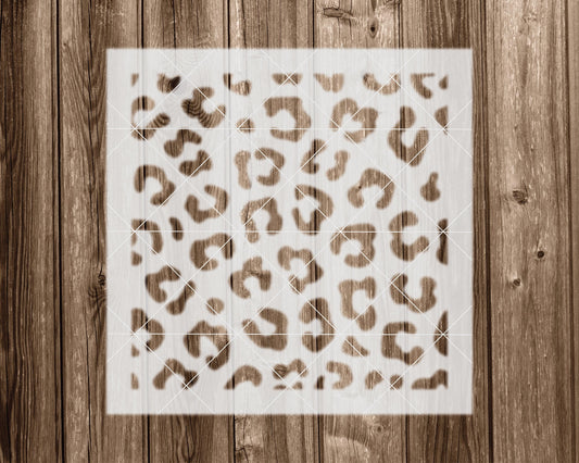 Leopard Print Stencil, Reusable Stencil For Painting, 2333
