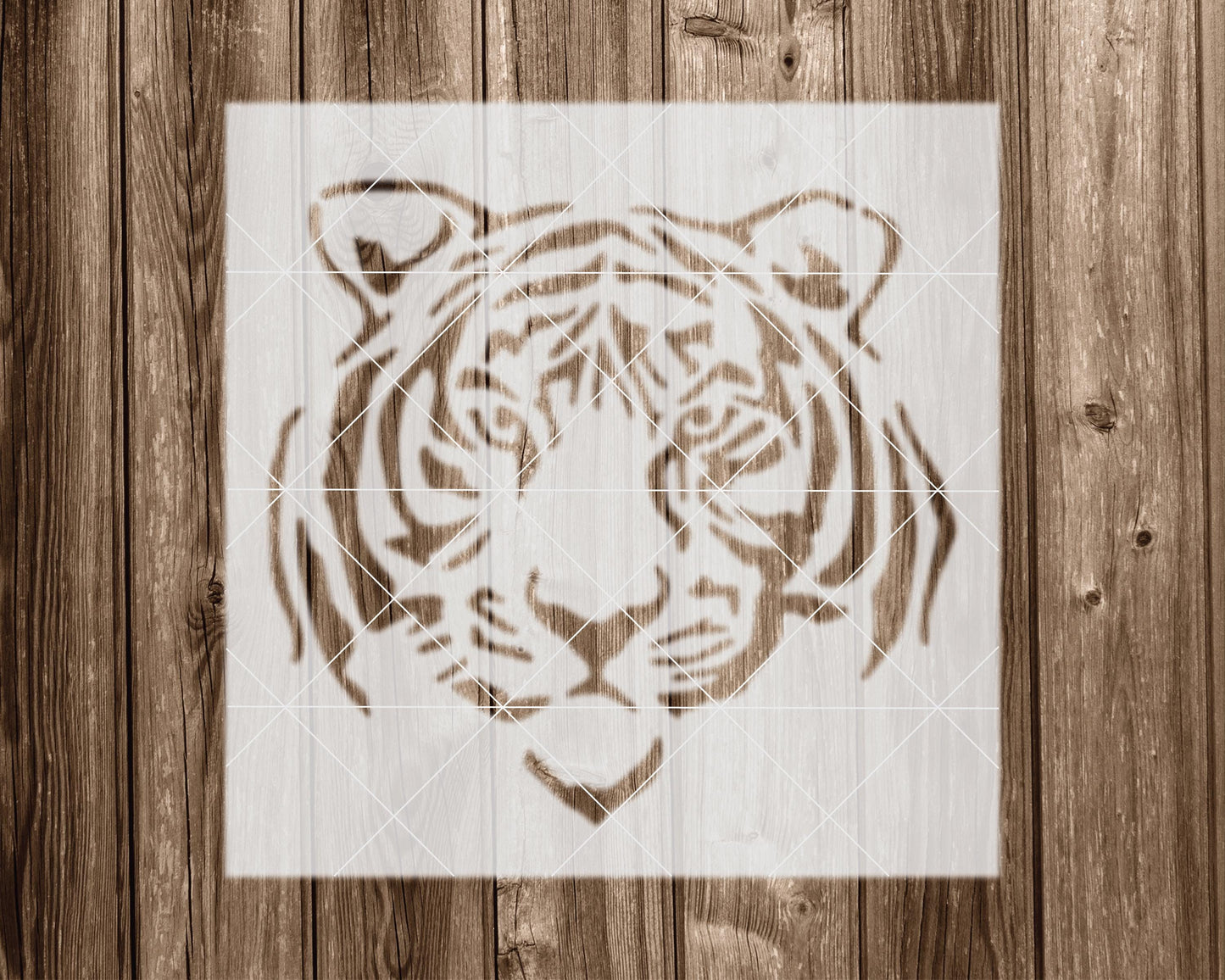 Tiger Stencil, Reusable Stencil For Painting, 2312