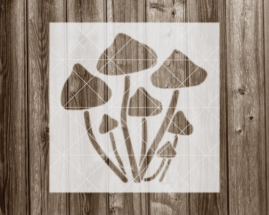 Wild Mushrooms Stencil, Reusable Stencil For Painting, 2091