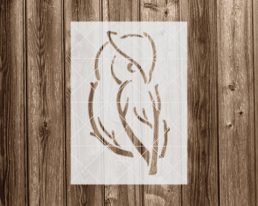 Owl Stencil, Reusable Stencil For Painting, 2335