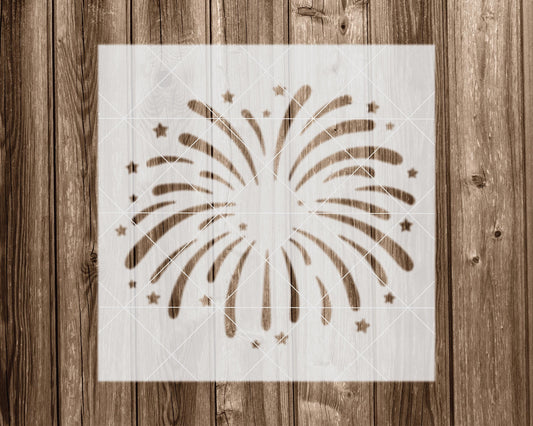Fireworks Stencil, Reusable Stencil For Painting, 2331