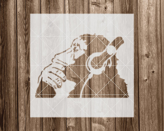 Banksy Ape Stencil, Reusable Stencil For Painting, 2299