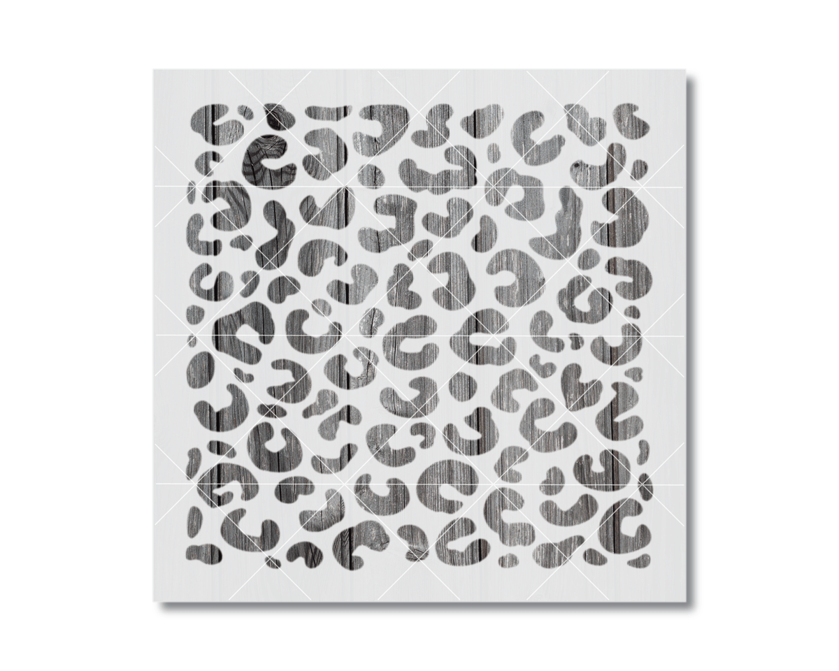 a repeating pattern of stylized animal shapes, resembling the design of a leopard or cheetah.