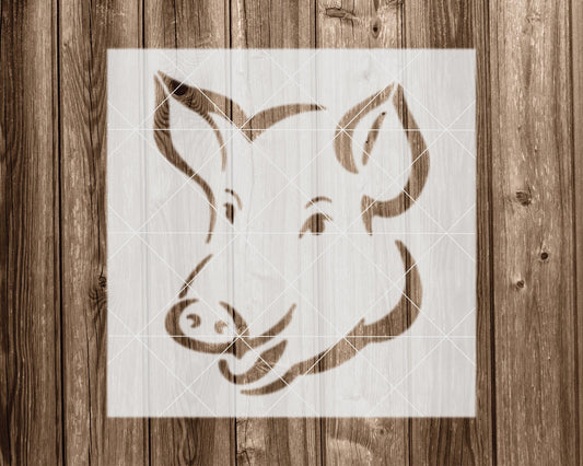 Pig Stencil, Reusable Stencil For Painting, 2322