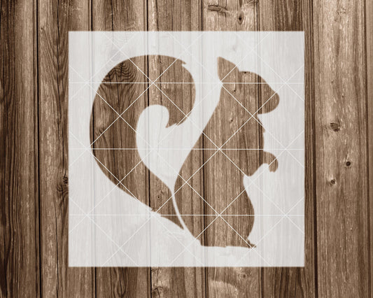 Squirrel Stencil, Reusable Stencil For Painting, 2162