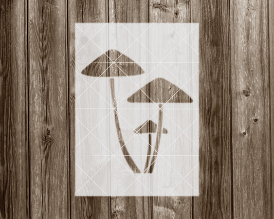 Wild Mushrooms Stencil, Reusable Stencil For Painting, 2084
