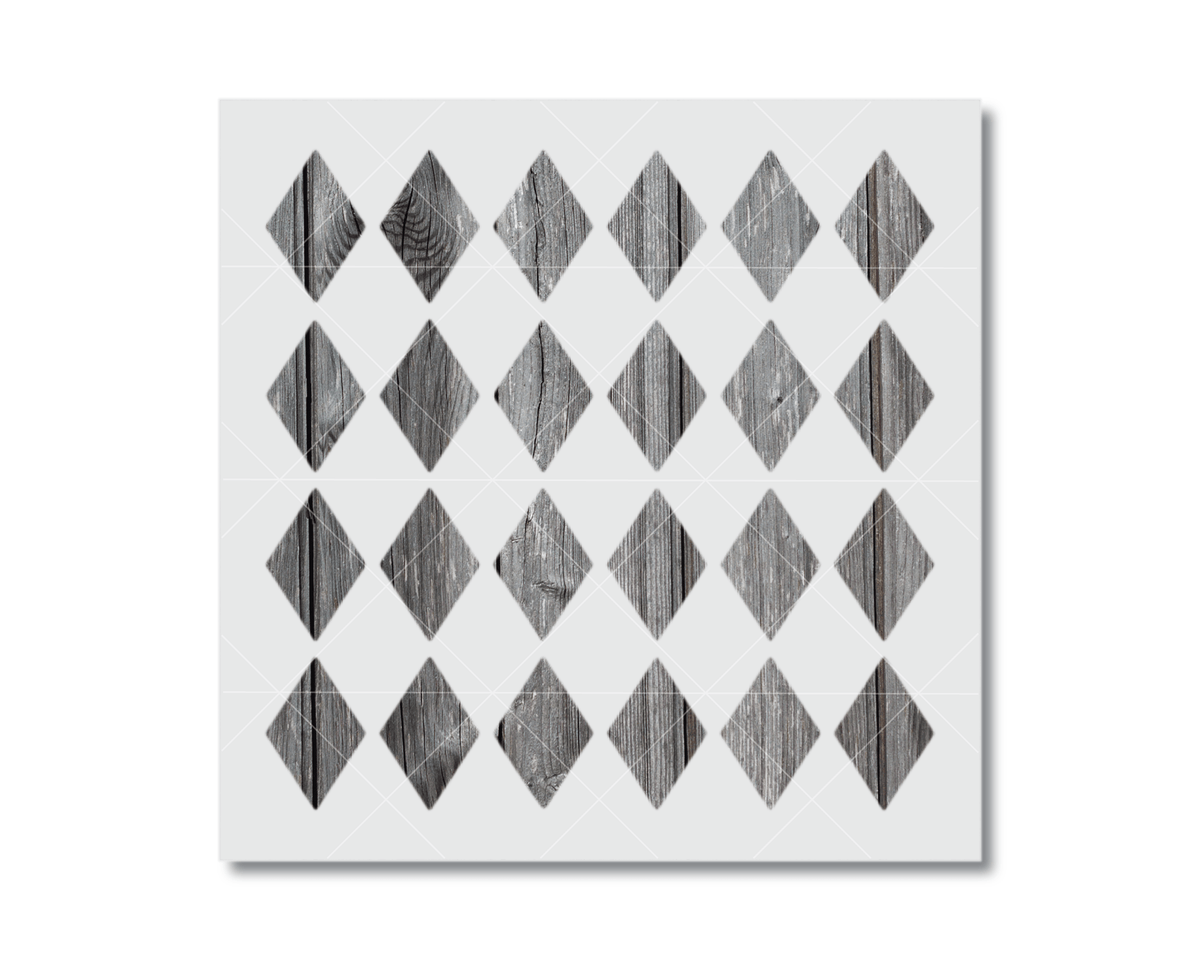 a grid of diamond-shaped patterns, each with a unique texture or design. The patterns are arranged in a visually appealing manner, creating a sense of order and symmetry.