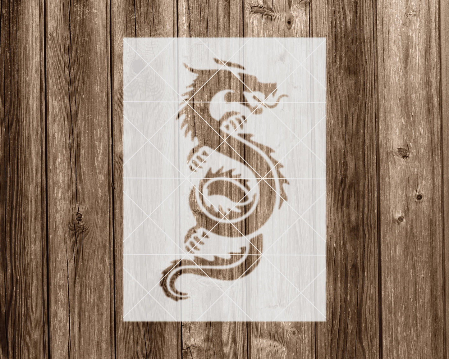 Dragon Stencil, Reusable Stencil For Painting, 2105