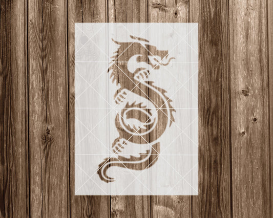 Dragon Stencil, Reusable Stencil For Painting, 2105
