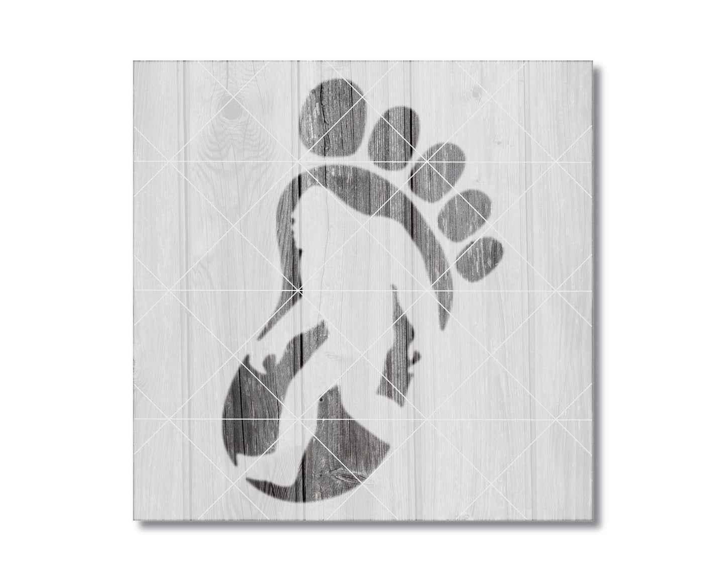 Sasquatch Stencil, Reusable Mylar for Painting and Crafts, 2379