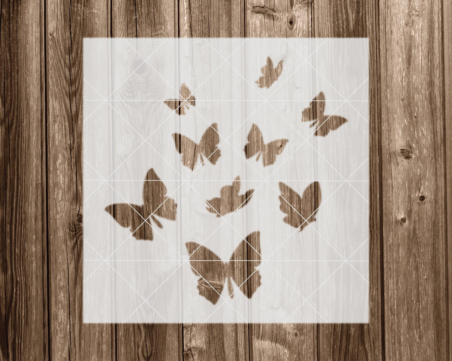 Butterflies Stencil, Reusable Stencil For Painting, 2218