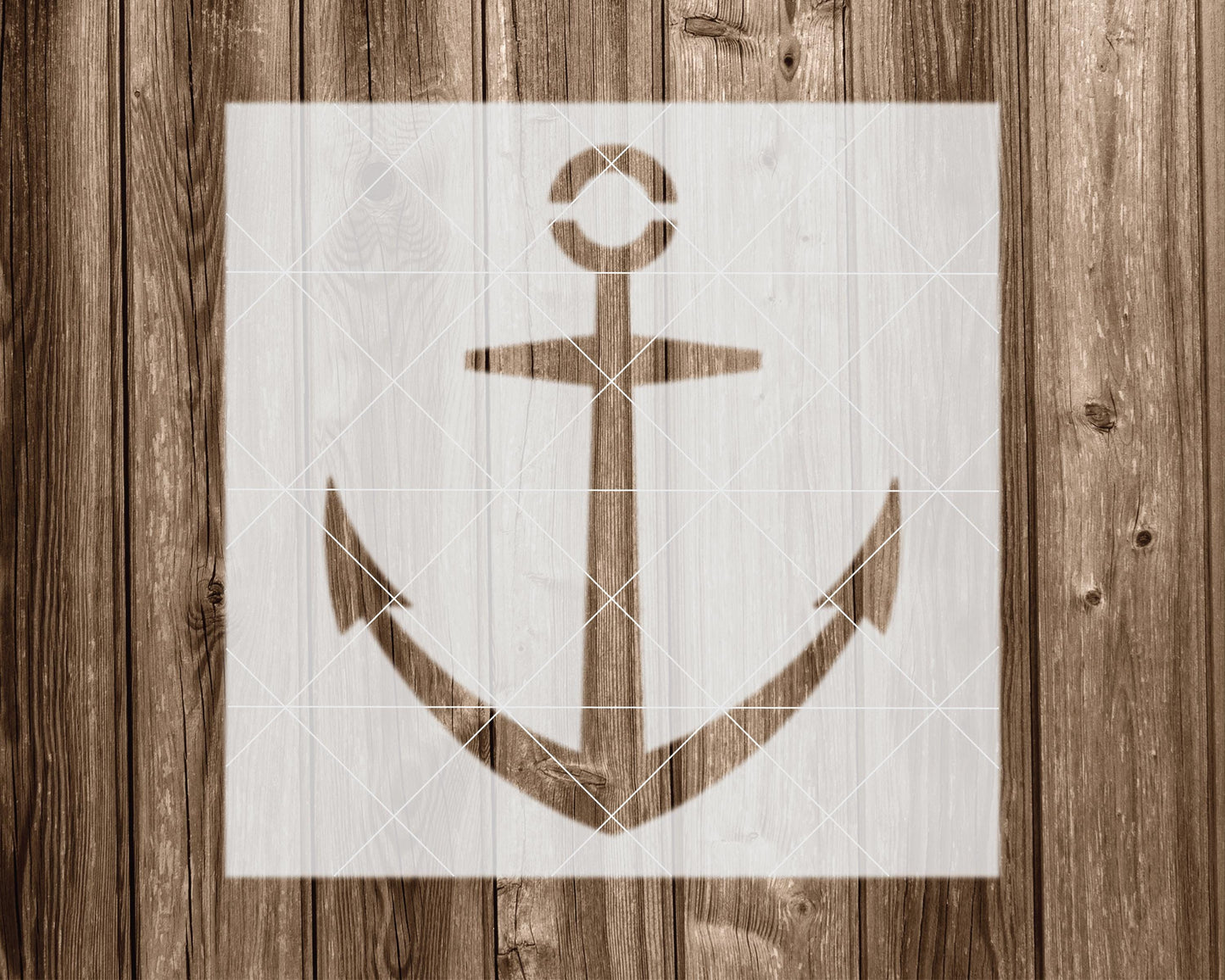 Anchor Stencil, Reusable Stencil For Painting, 2314