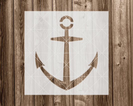 Anchor Stencil, Reusable Stencil For Painting, 2314