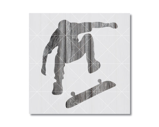 Skateboarder Stencil, Reusable Stencil For Painting And Crafts, 2514