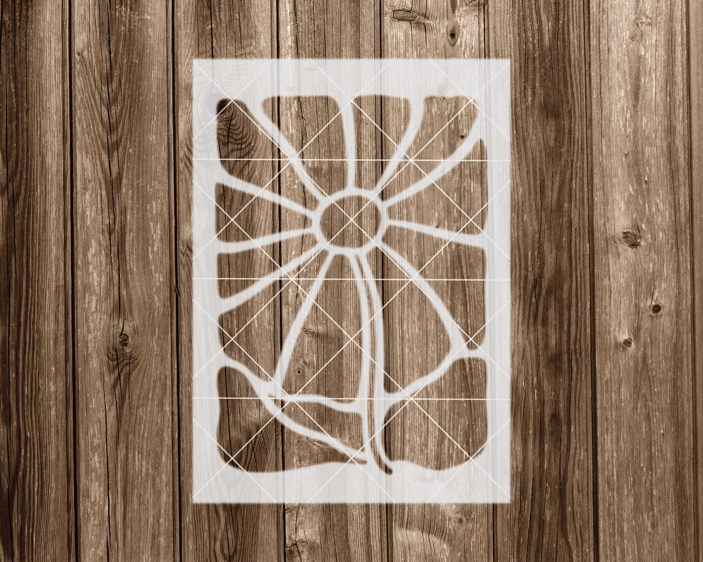 Flower Stencil, Reusable Mylar for Painting and Crafts, 2361