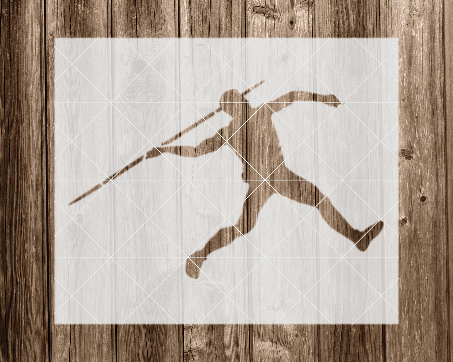 Javelin Stencil, Reusable Stencil For Painting, 2266