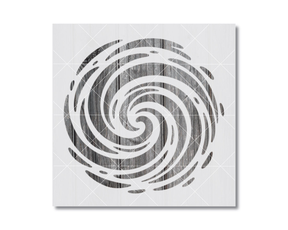 a spiral design with a wooden texture, creating a visually striking and abstract composition.