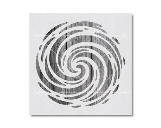 a spiral design with a wooden texture, creating a visually striking and abstract composition.