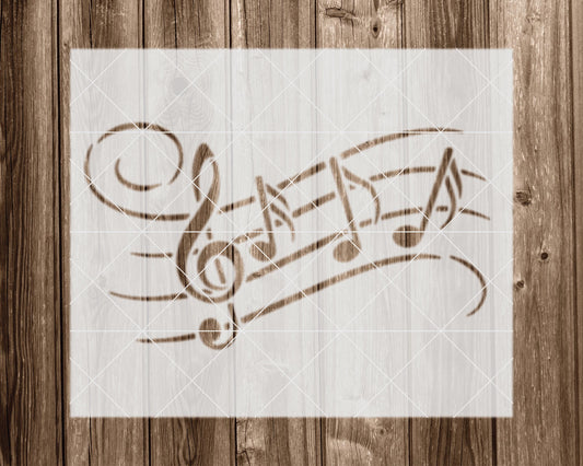 Music Stencil, Reusable Stencil For Painting, 2119