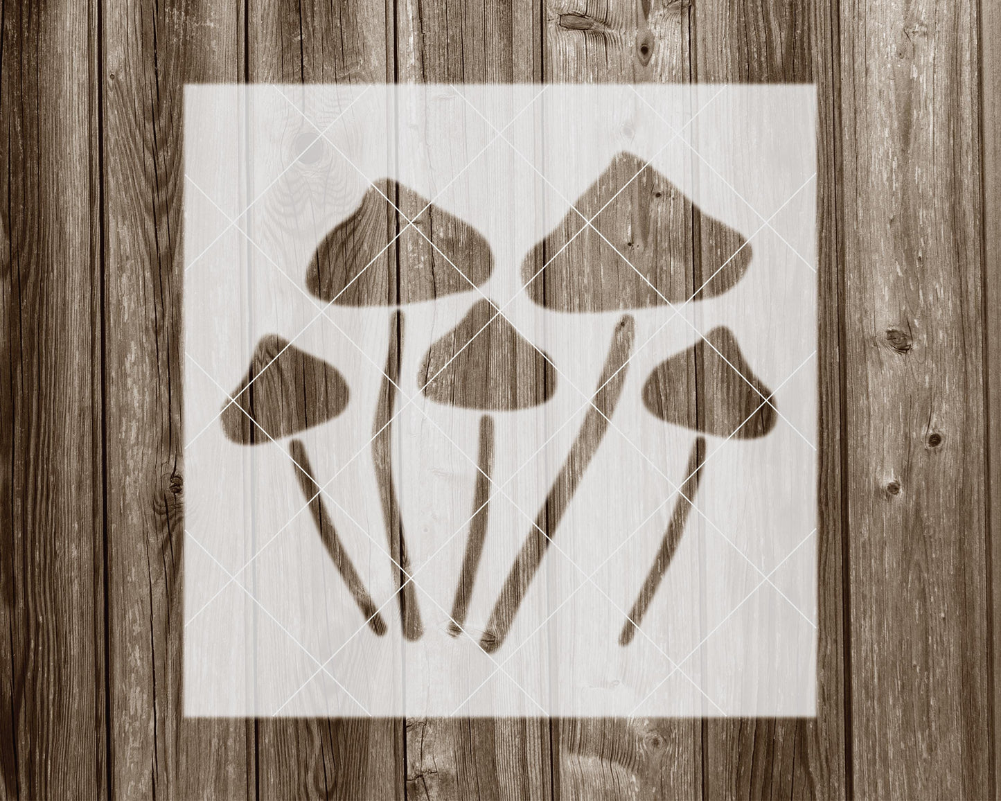 Wild Mushrooms Stencil, Reusable Stencil For Painting, 2079