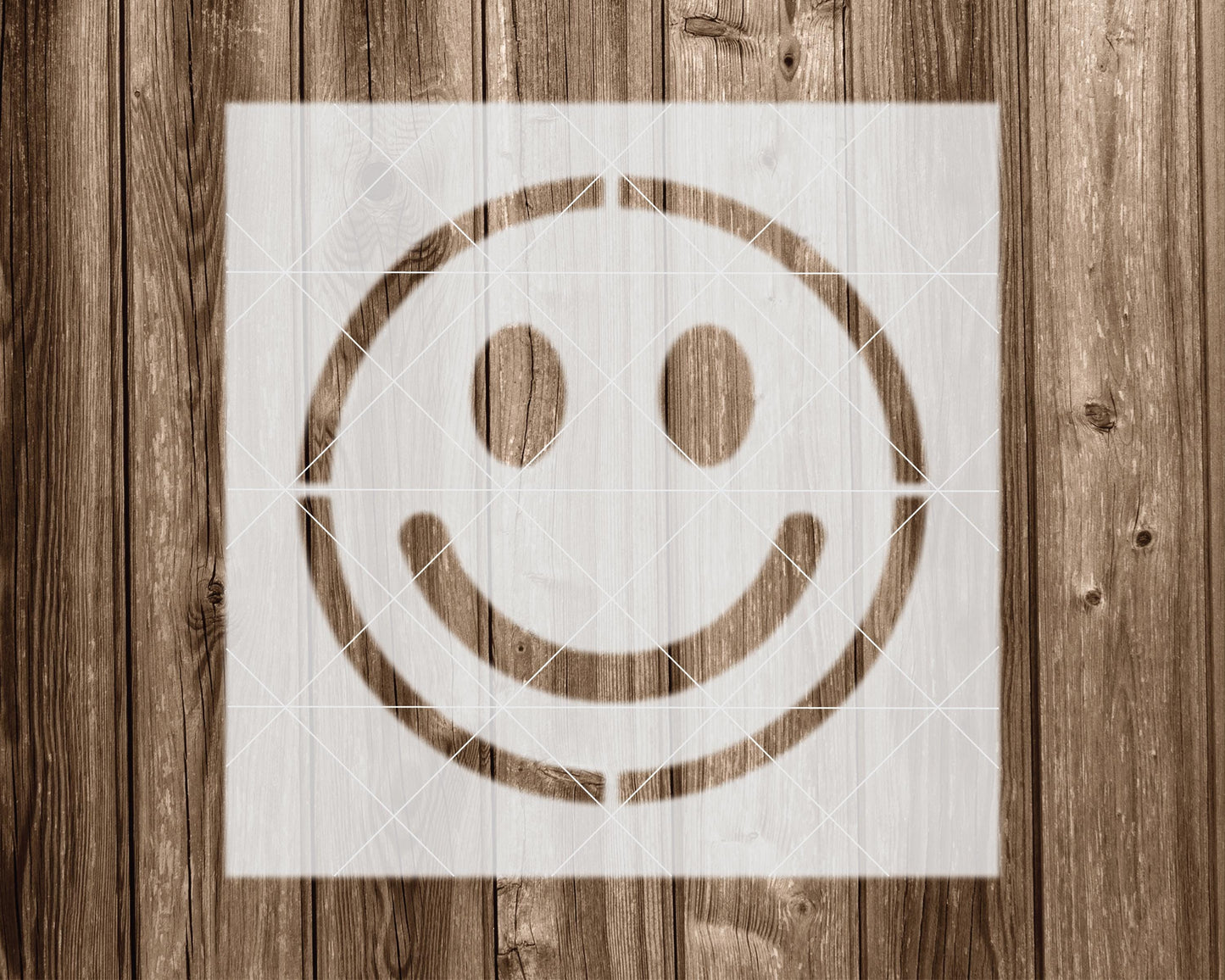 Happy Face Stencil, Reusable Stencil For Painting, 2198