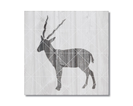 Antelope Stencil, Durable Food Safe Mylar Craft Stencil For Painting & Baking, 2365
