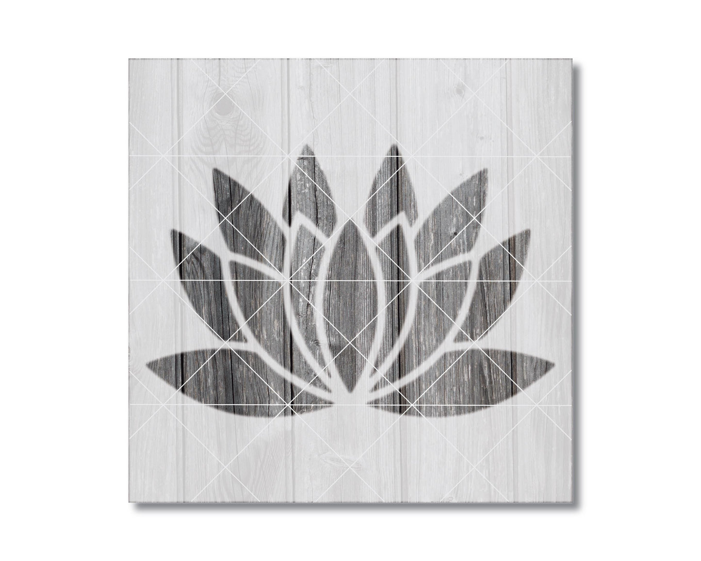 Lotus Painting Stencil – Reusable Mylar Stencil Sheet With Small Lotus Design 2346