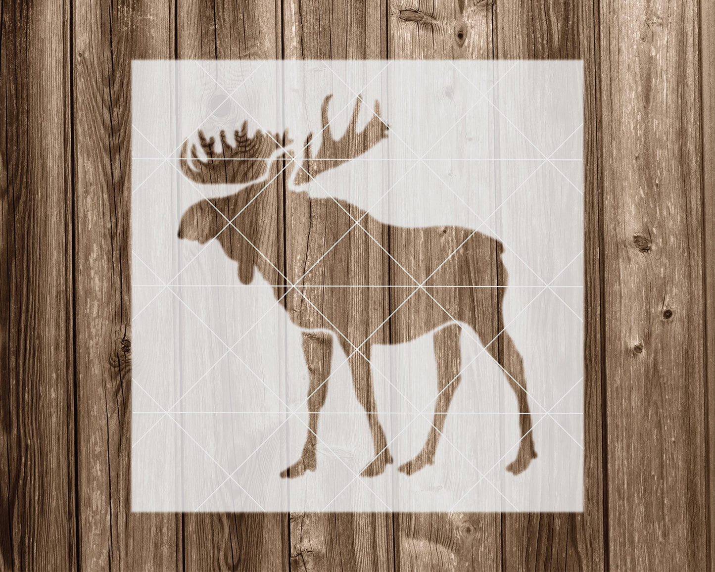 Moose Stencil, Reusable Stencil For Painting, 2174