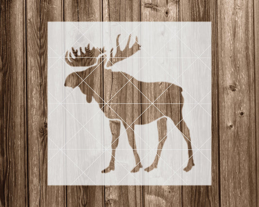 Moose Stencil, Reusable Stencil For Painting, 2174