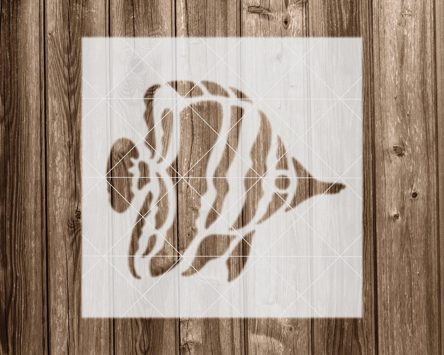 Fish Stencil, Reusable Stencil For Painting, 2149