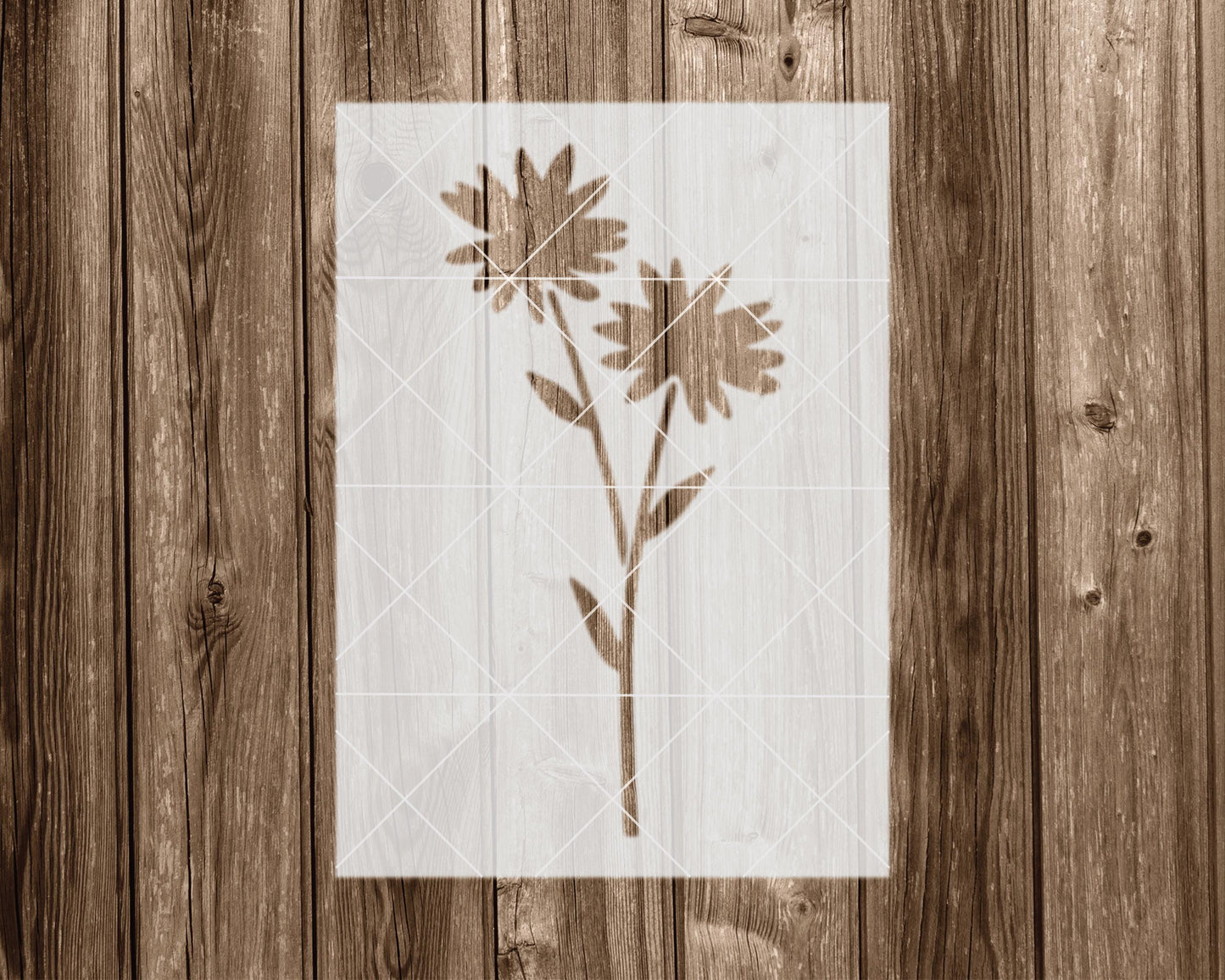 Wildflower Stencil, Reusable Stencil For Painting, 2130