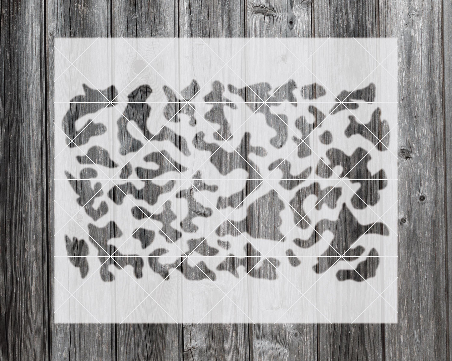 Camo Stencil for Painting - Reusable, Food Safe Mylar 2415