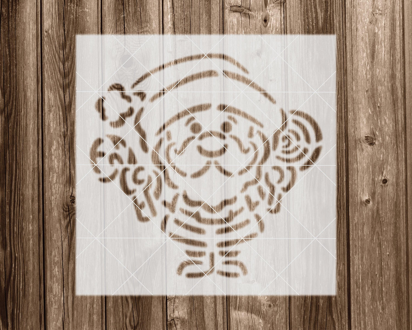 Santa Stencil, Reusable Stencil For Painting, 2221