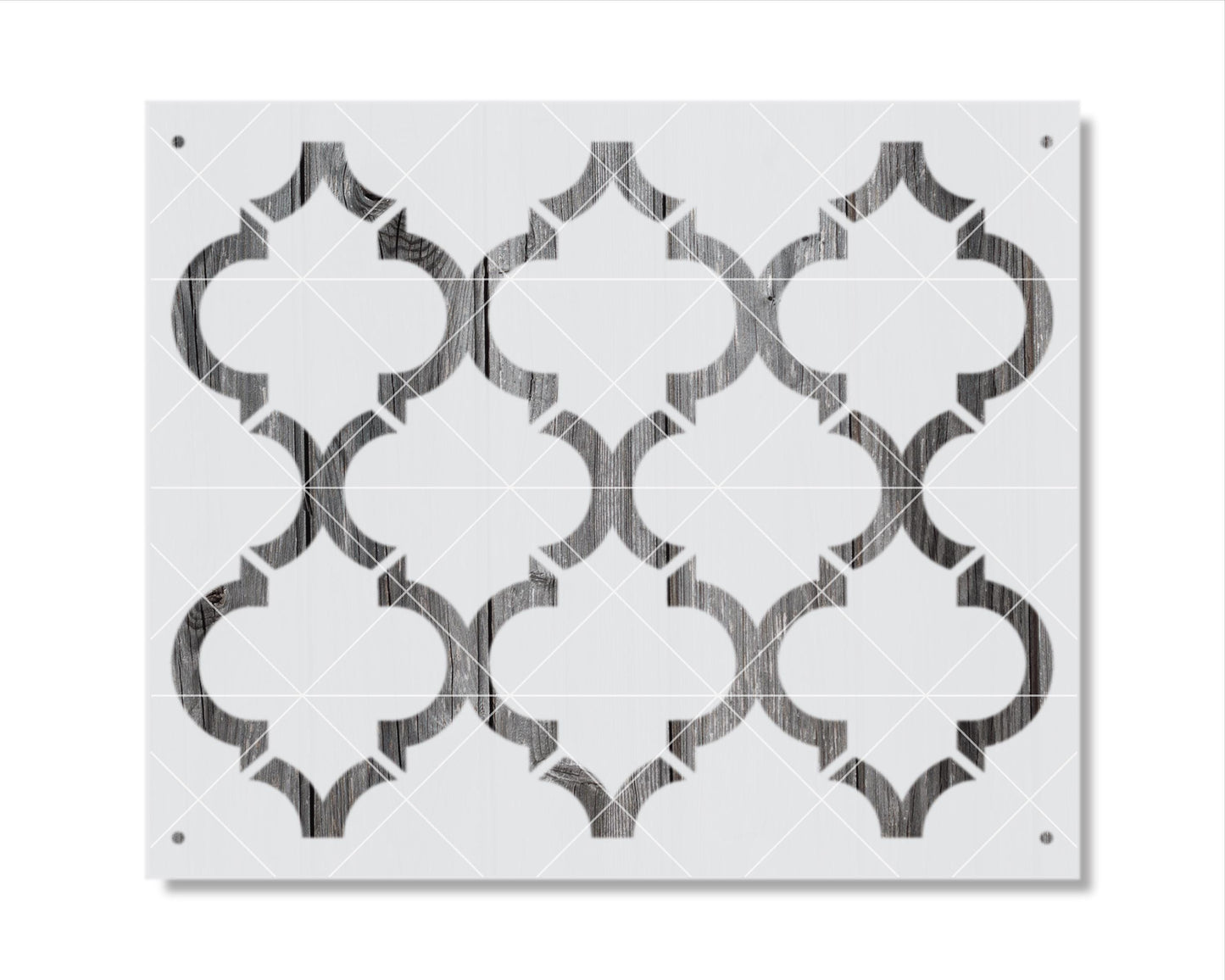 a repeating pattern of black and white geometric shapes, creating a visually striking and symmetrical design.