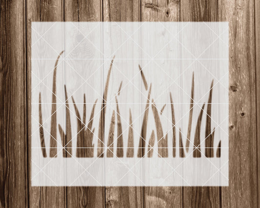 Grass Stencil - Reusable Mylar Painting Template for Craft Projects