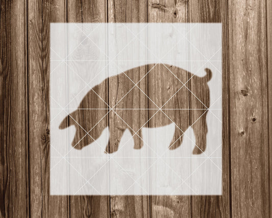 Pig Stencil, Reusable Stencil For Painting, 2309