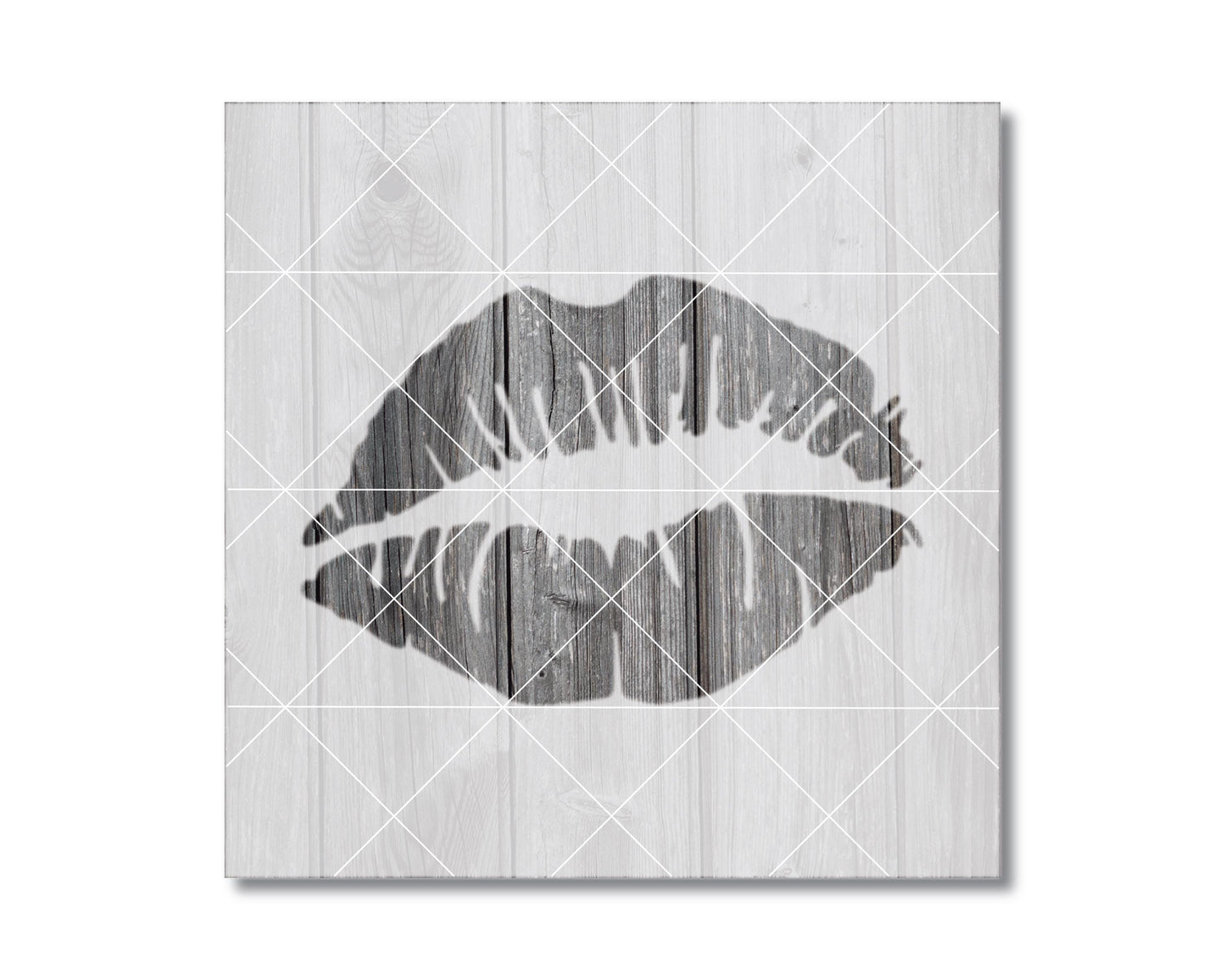 Lips Stencil: Durable Mylar Template - Reusable for Crafts 2403