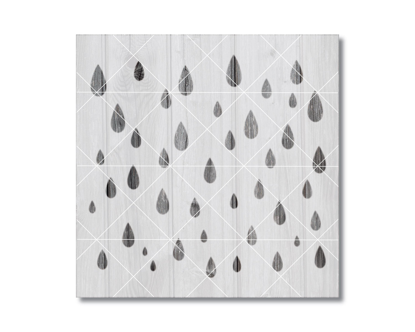 Raindrop Painting Stencil - Reusable Mylar Template | Durable Craft Tool