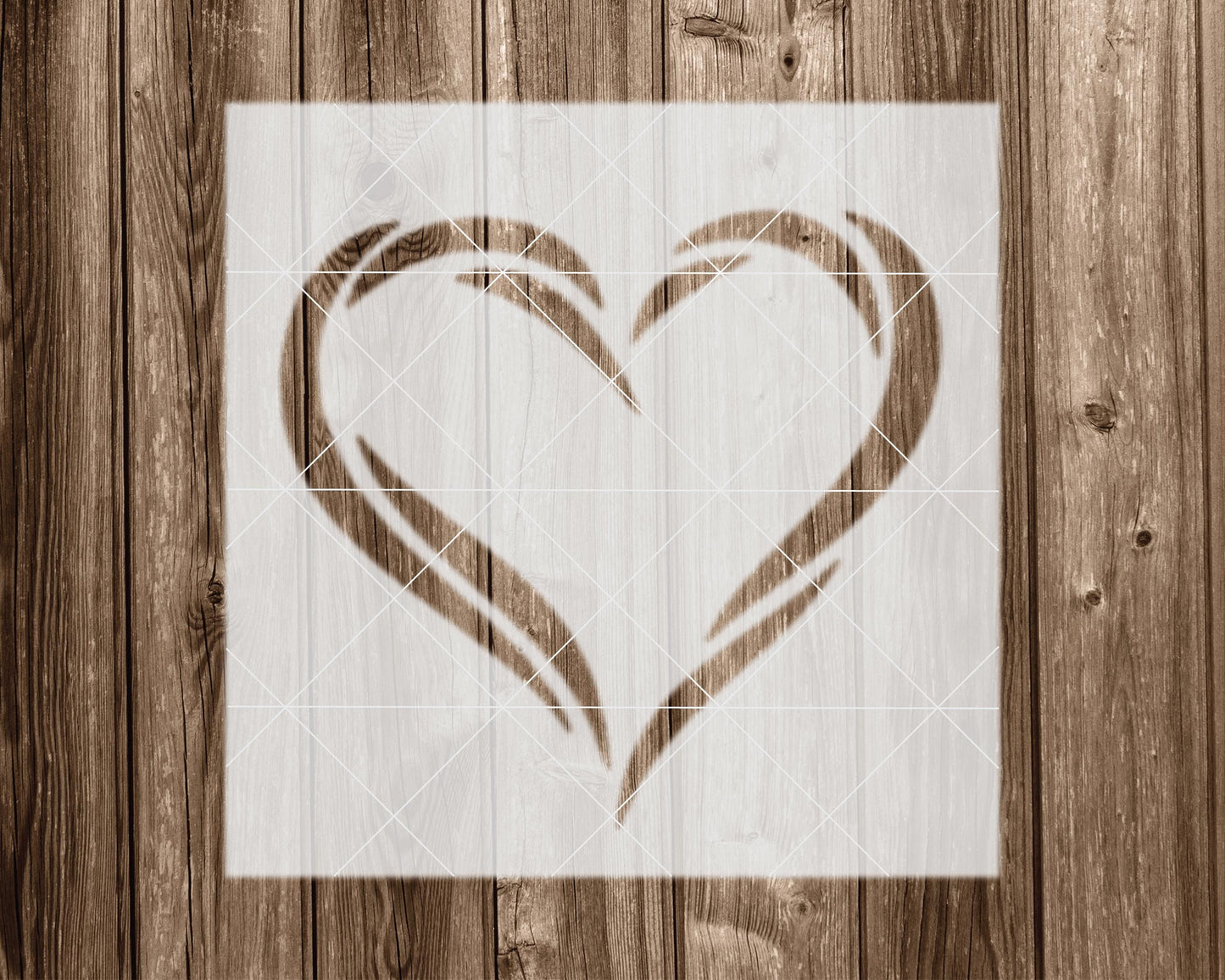 Heart Stencil, Reusable Stencil For Painting, 2234
