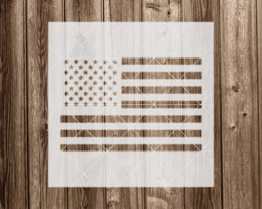 American Flag Stencil, Reusable Stencil For Painting, 2302