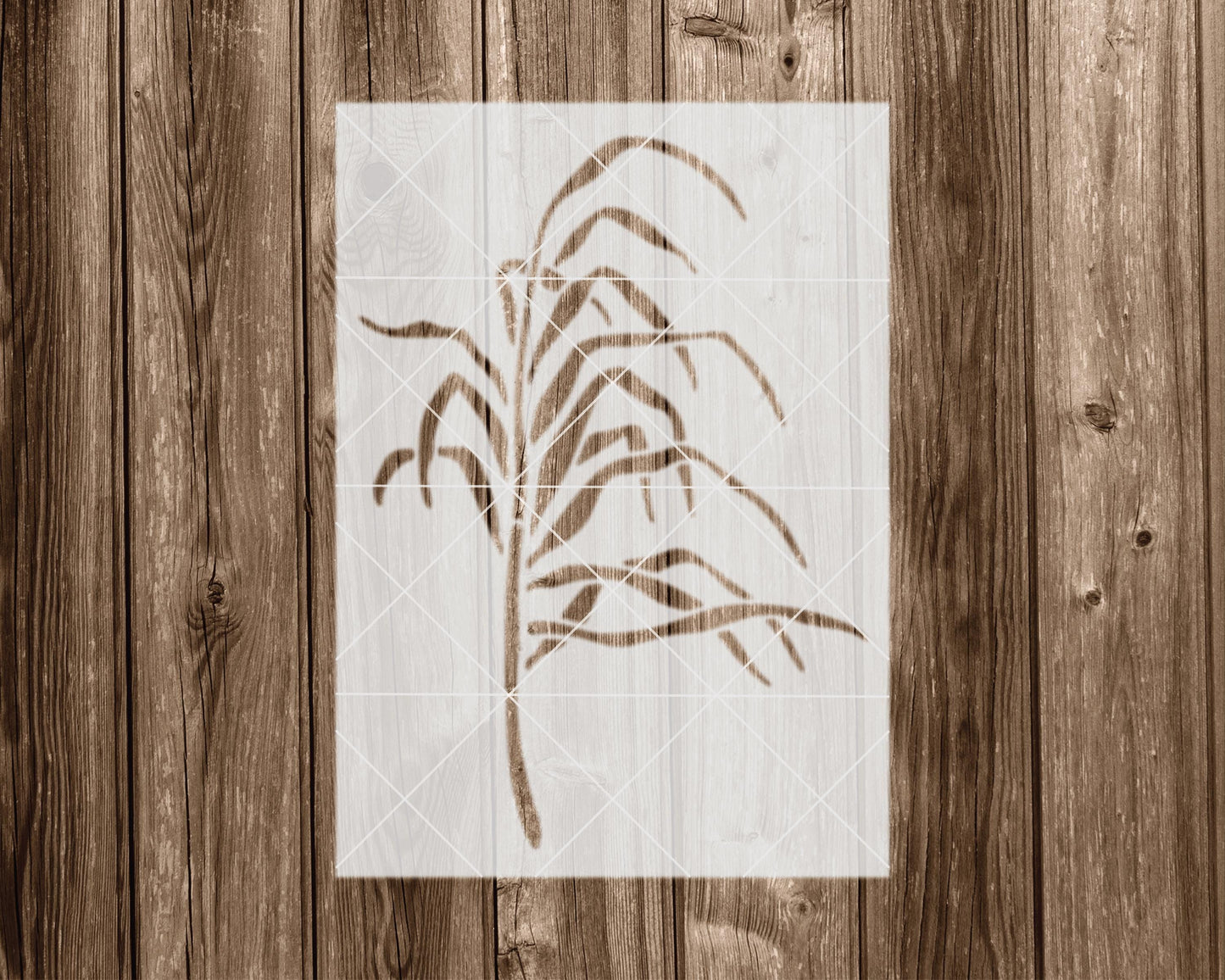 Plant Stencil - Reusable Painting Stencil For Art Projects | Mylar Sheet