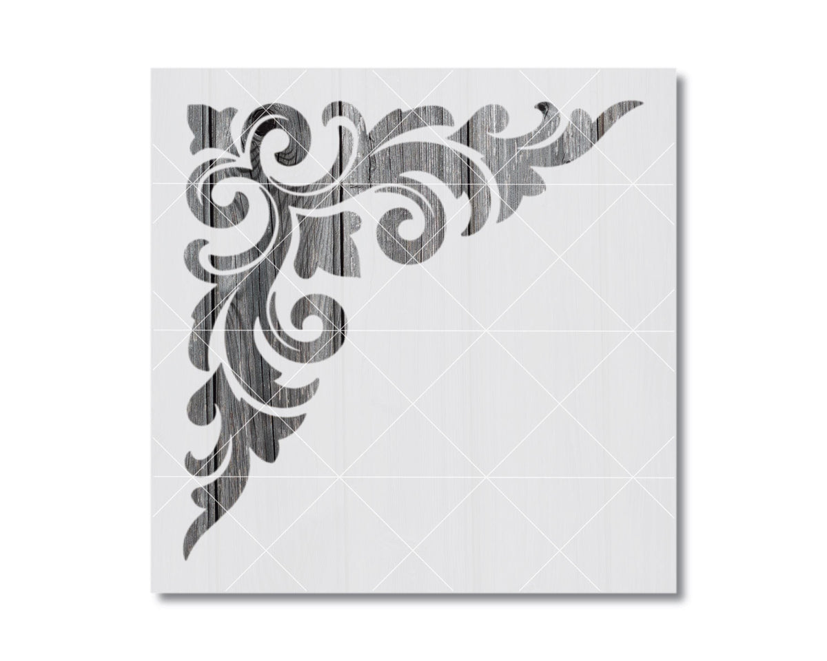 an ornate, decorative design with a repeating pattern of swirls and curves, creating a visually striking and intricate appearance.