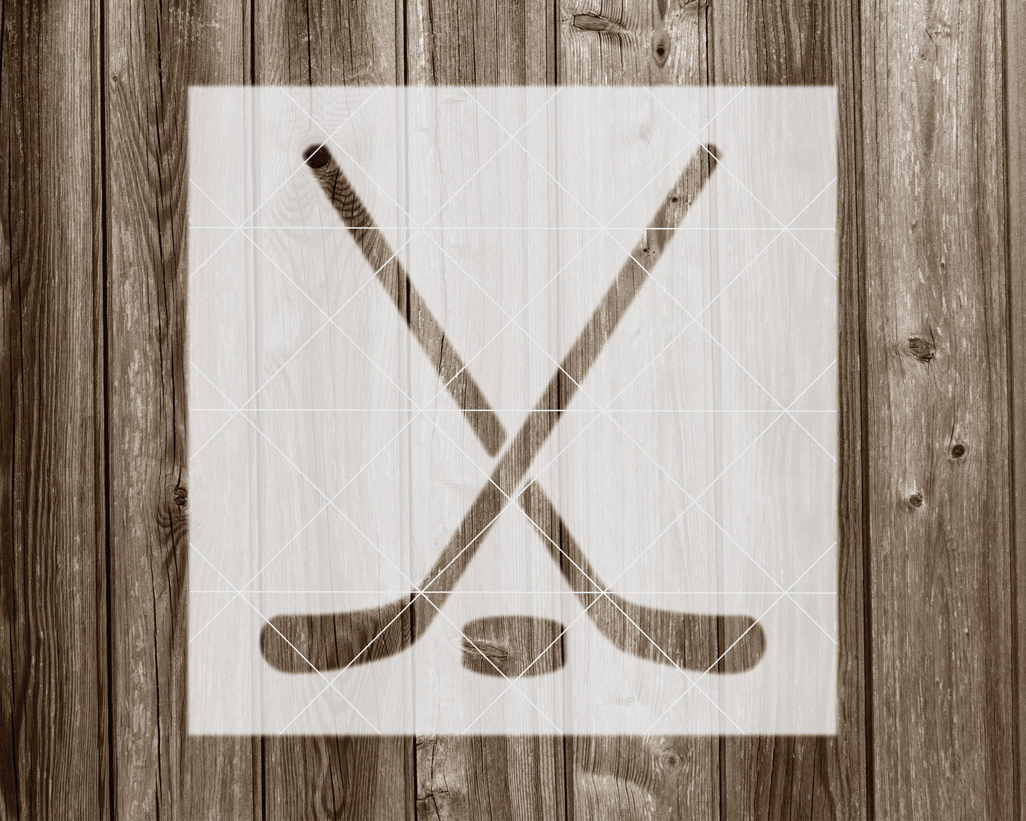Hockey Stencil, Reusable Stencil For Painting, 2193