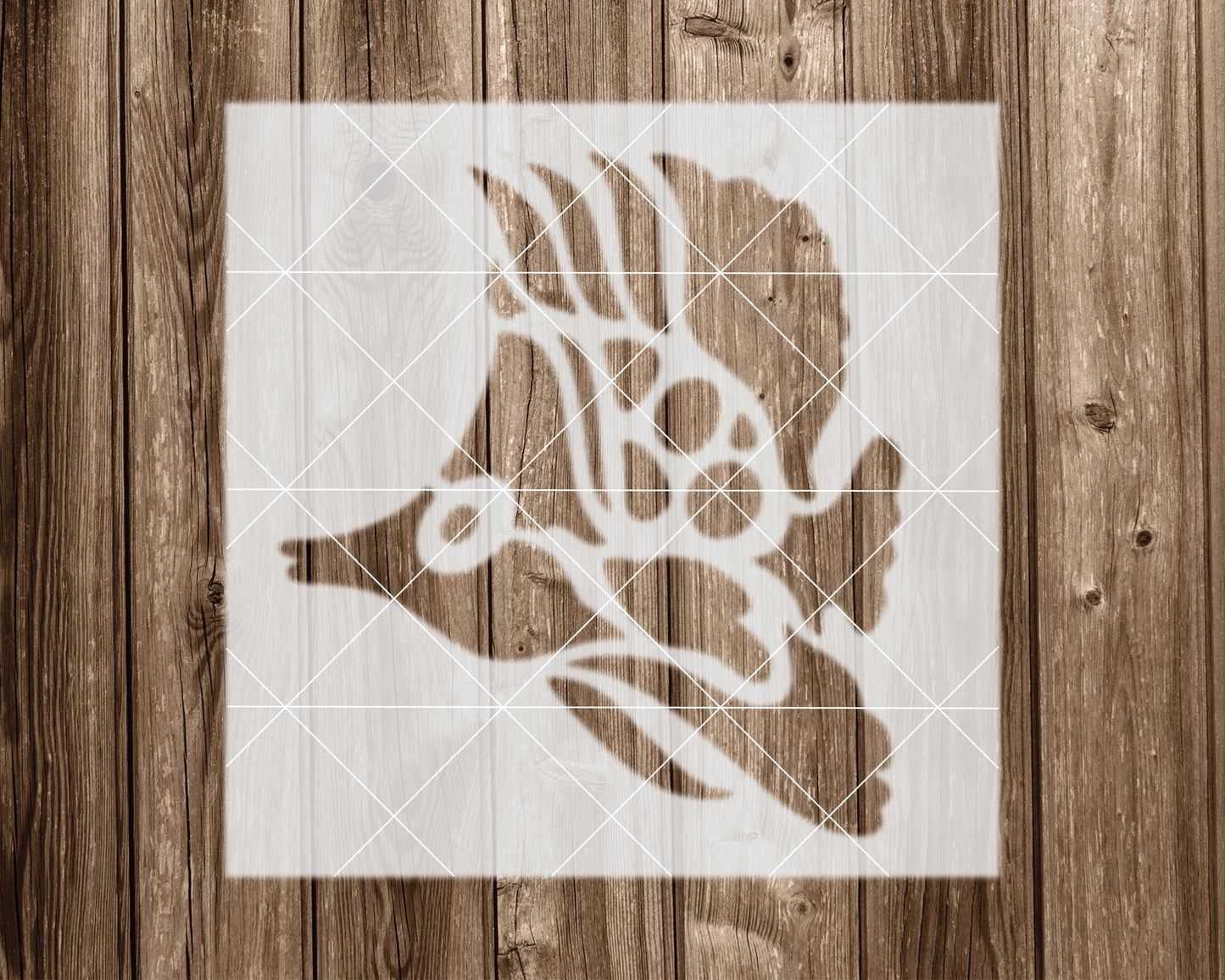 Fish Stencil: Reusable Painting Template (Mylar) 2405